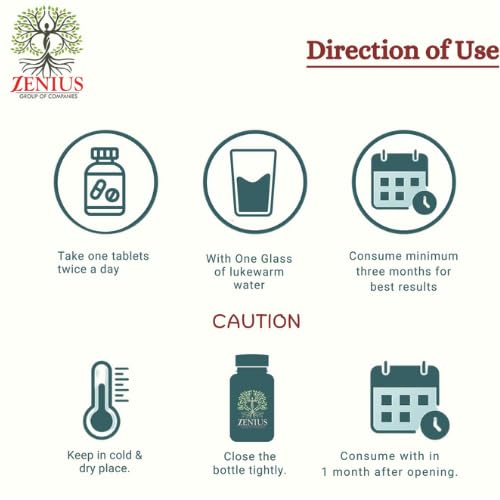 Zenius Pure Giloy Tablets | Giloy Ghanvati Ayurvedic Medicine for Fever | Herbal Supplement Immunity For Men and Women | 60 Tablets (Pack of 1)