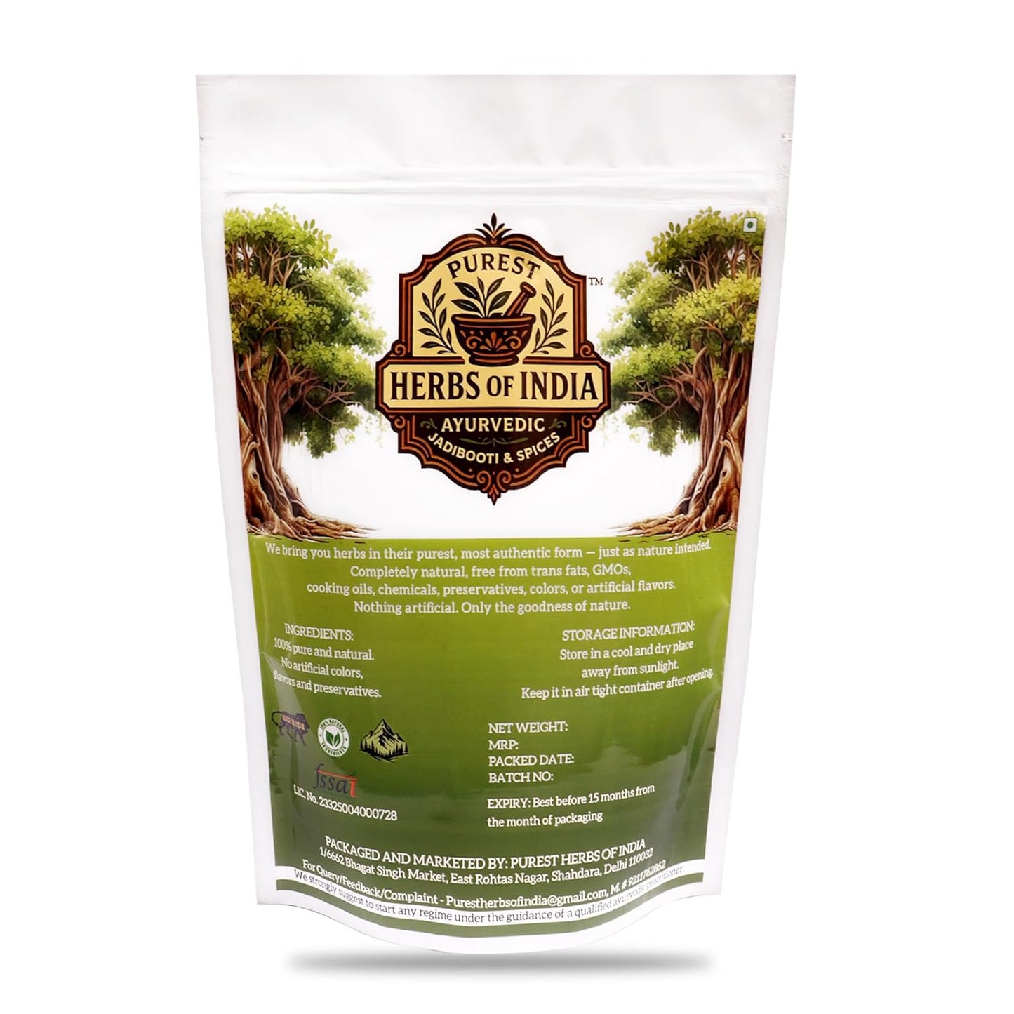 Triphala Powder | 100% Pure & Natural | Supports Digestion, Detox & Immunity | Ayurvedic Herbal Supplement | 400g | Purest Herbs Of India