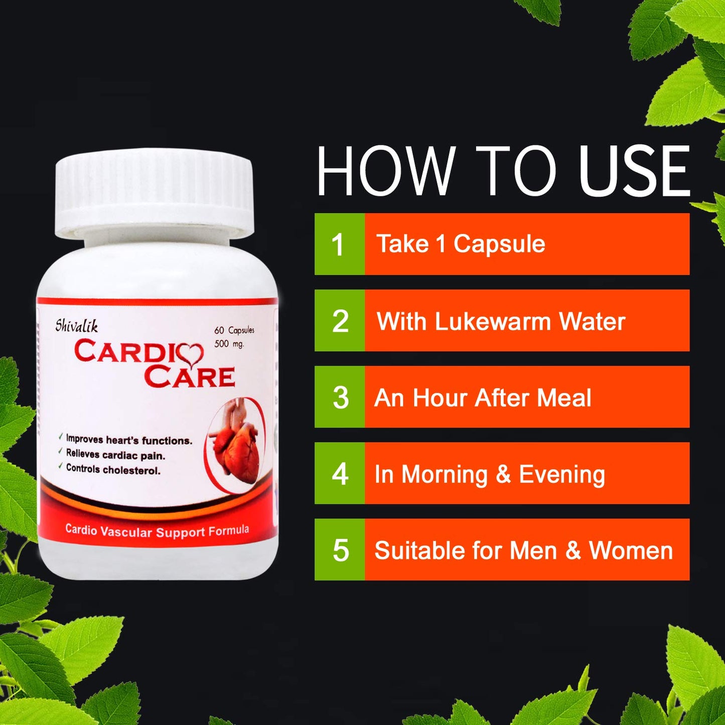 Shivalik Herbals Cardio Care- 60 Capsules
