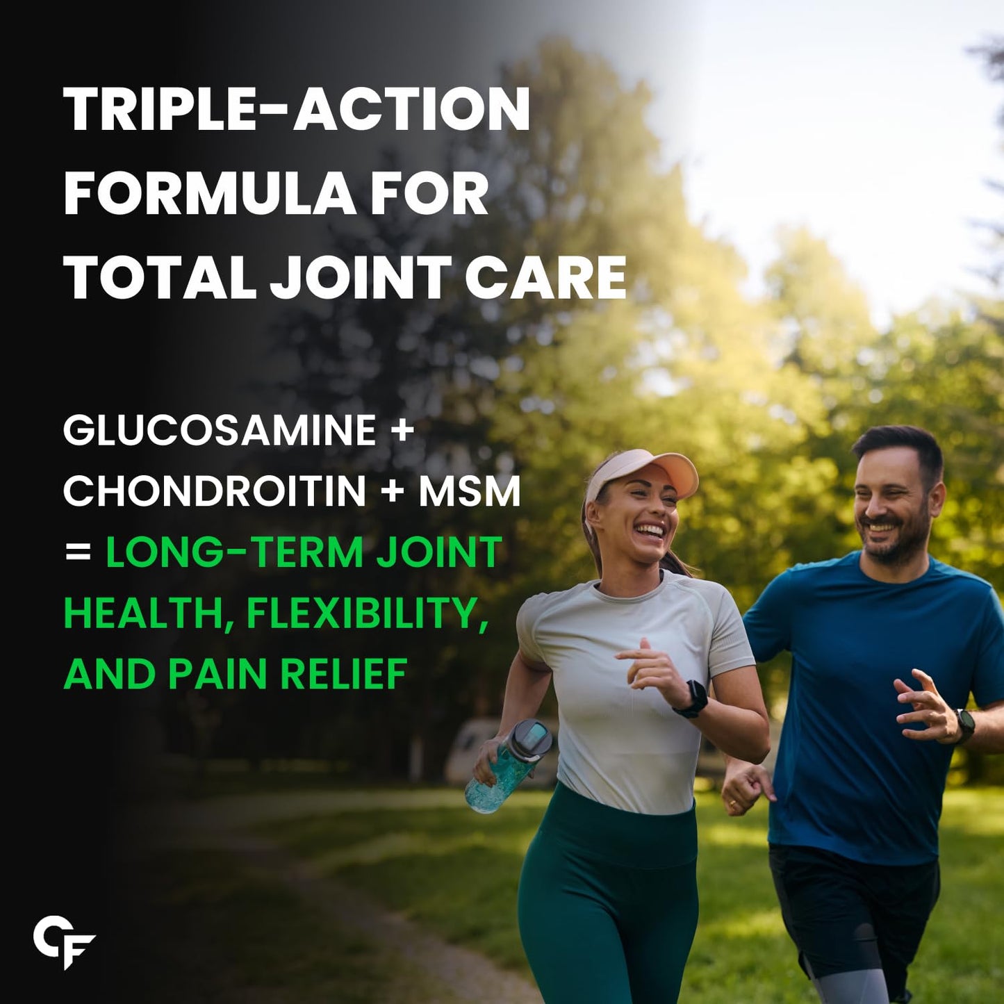 Carbamide Forte Glucosamine Tablets For Joint Support Supplement with Collagen & Glucosamine Chondroitin MSM | Joint Cartilage Support & Muscle Health | Joint Pain Tablets - 90