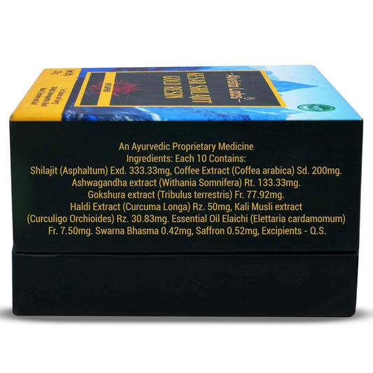 Alvista Labs Kesar Shilajit Gold Resin with Saffron, 25g, Ayurvedic Herbal Supplement, Vegetarian