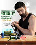 Alvista Labs Kesar Shilajit Gold Resin with Saffron, 25g, Ayurvedic Herbal Supplement, Vegetarian