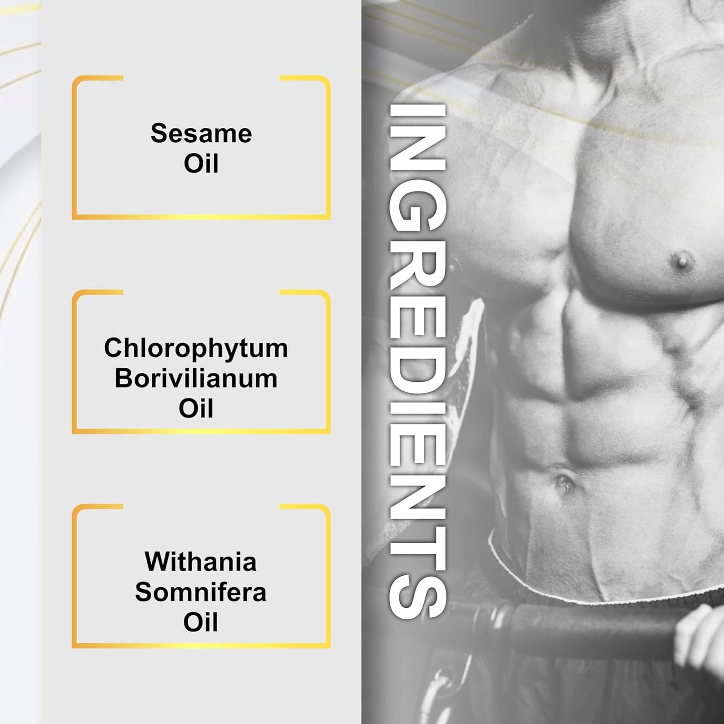 Kama Sutra Gold Capsule with Oil Combo for Men with Shilajit, Safed Musli, Ashwagandha, Gokshura Tablets for For, Muscle Growth & Recovery (30 Capsules)