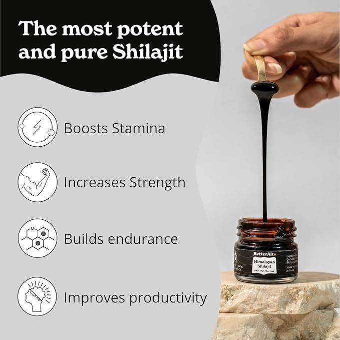 Himalayan Shilajit Resin  | Rich in Fulvic Acid|For Strength, Power & Stamina
