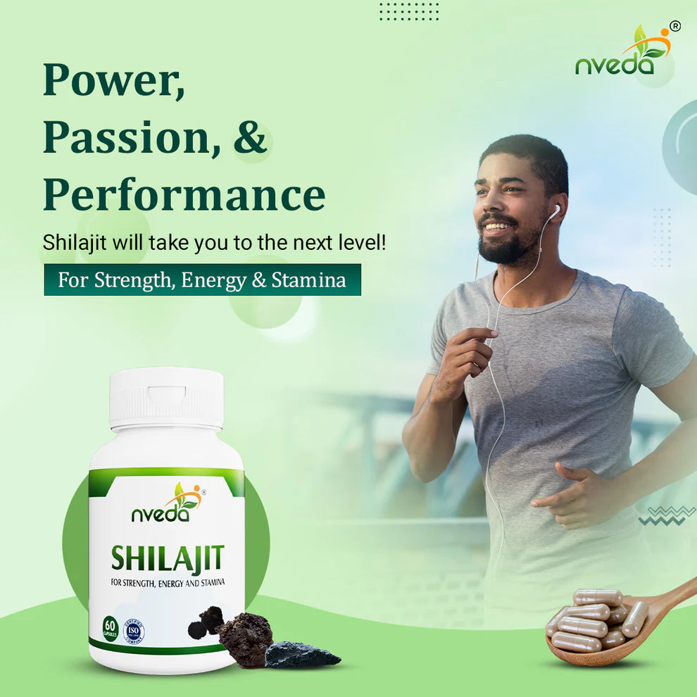 Nveda Shilajit - Pack of 2 - 120 Capsules